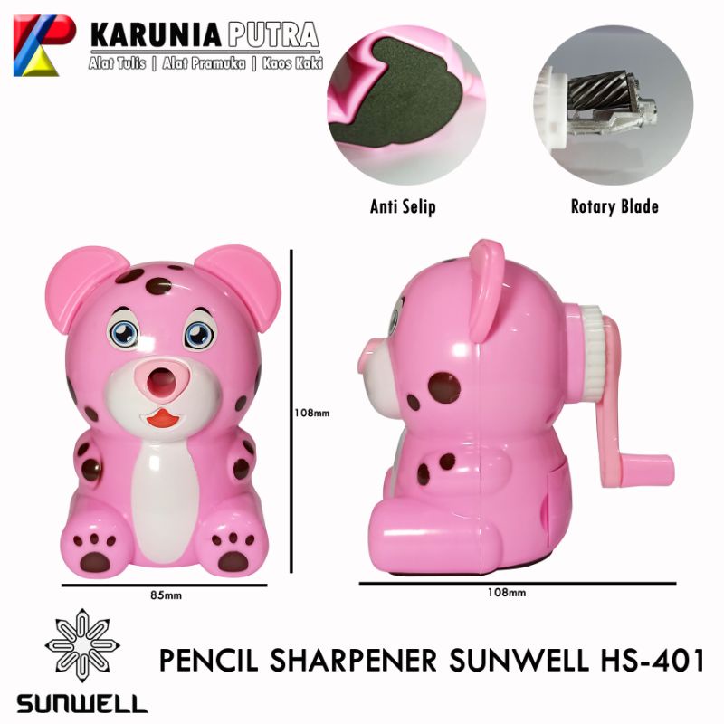 

Pencil Sharpener Sunwell HS-401 | Rautan Pensil Meja