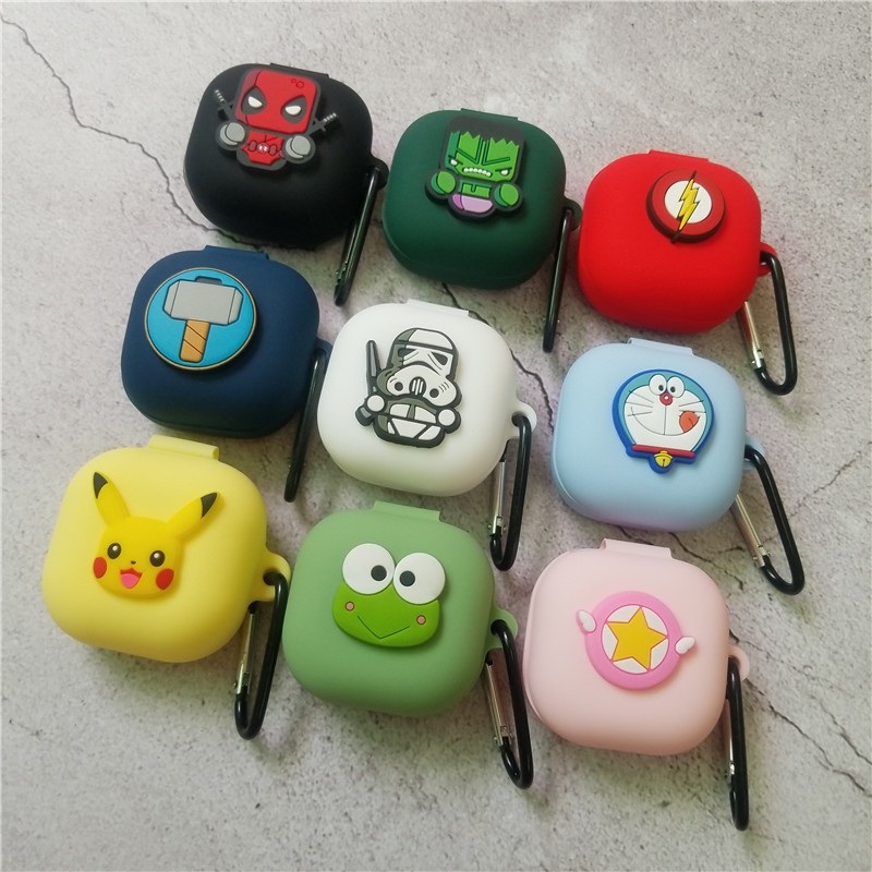 【Ready Stock】Samsung Galaxy buds live Case Cartoon Silicone Soft Cover Dust-proof Protective Shell