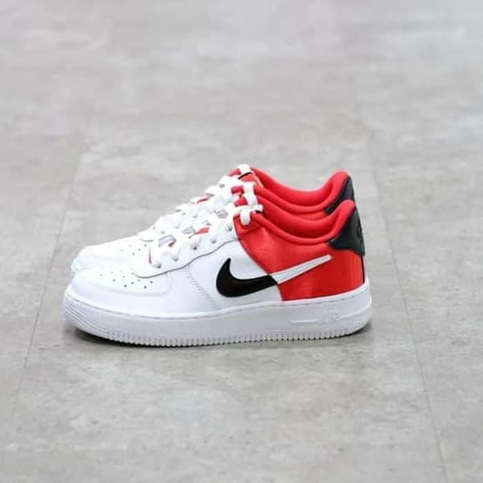 red and white af1 low