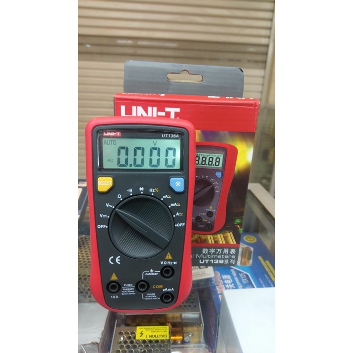 MultiMeter Digital AC/DC MultiTester Digital Bagus UNI-T UT-136A