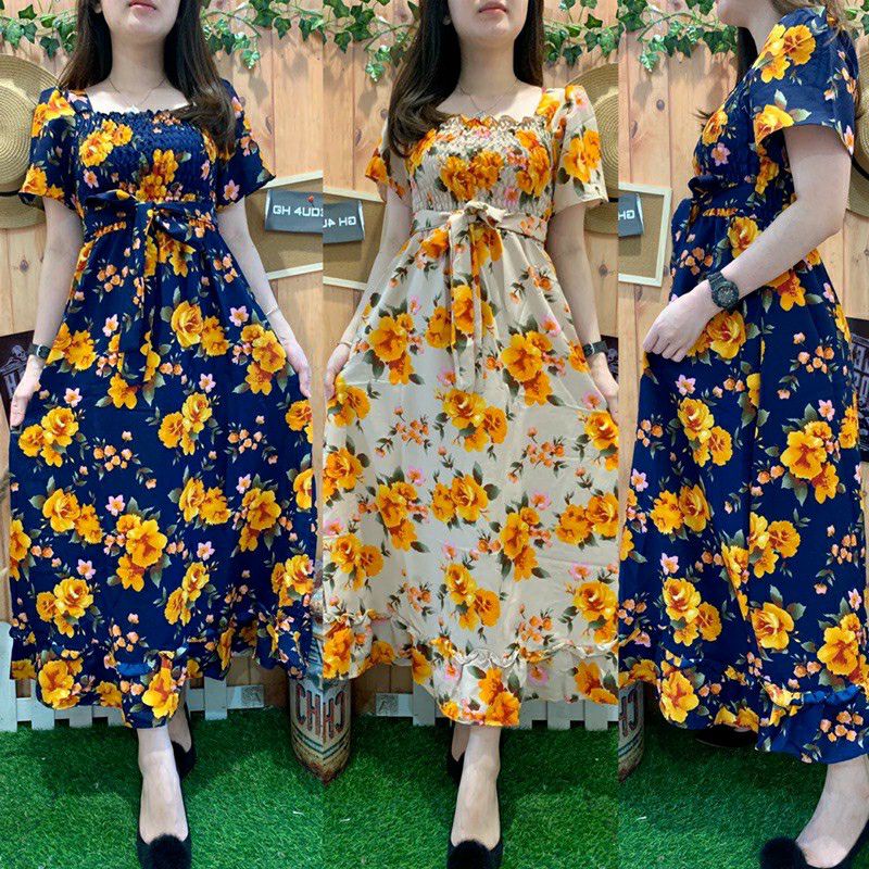 MIDI DRESS ORANGIE FLOW