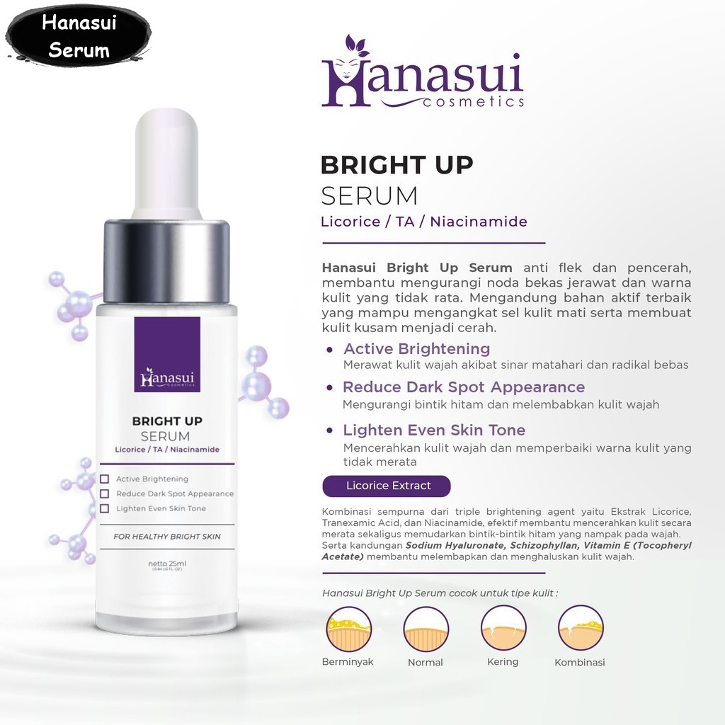 HANASUI BRIGHT UP SERUM 25ML