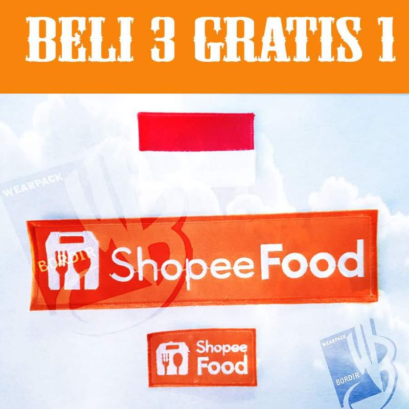 bordir food. emblemfood. emblem sopifood. bordir sopifood. bordir food