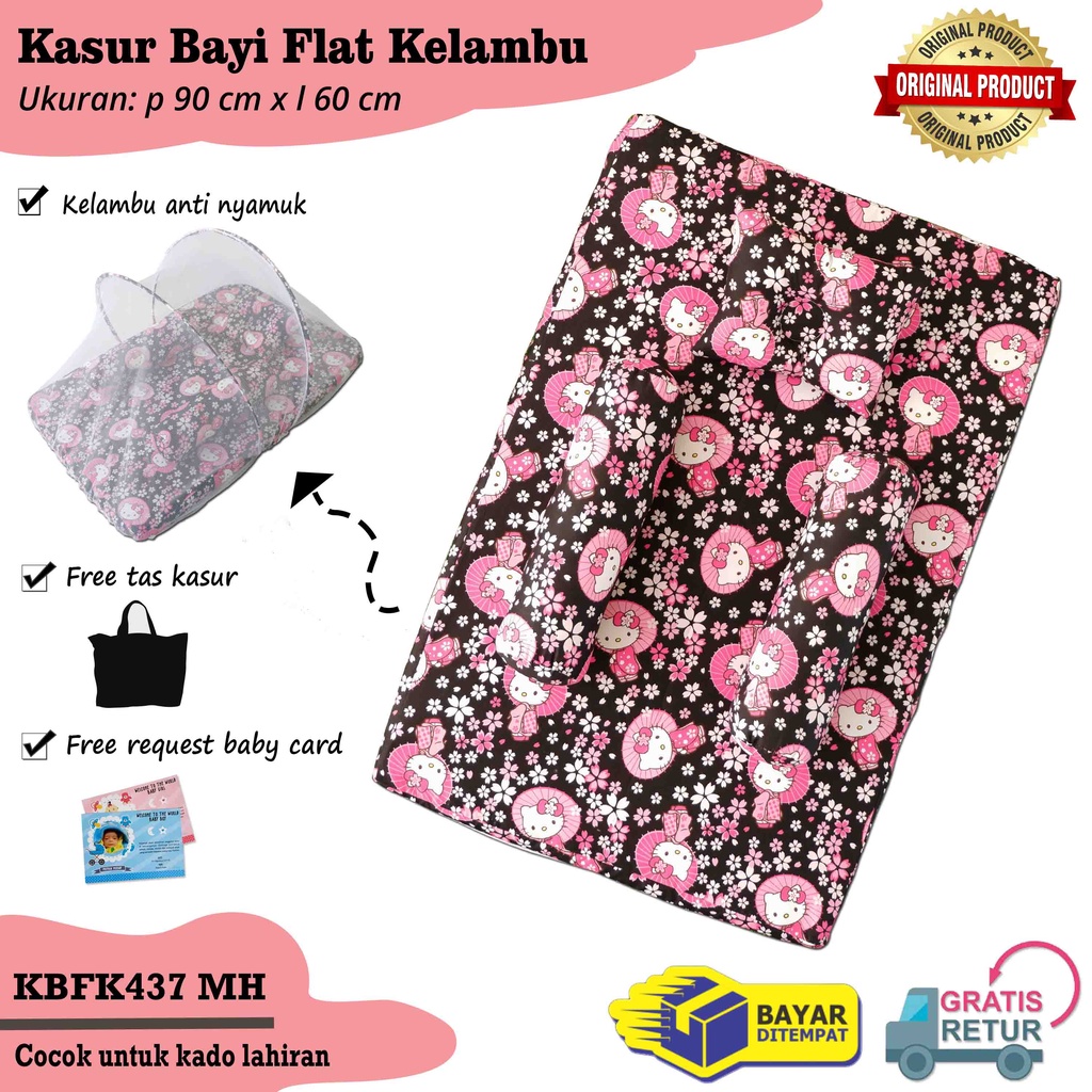 Kasur Bayi Flat Paket Perlengkapan Bayi Baby Gift Set Kado Lahiran Tempat Tidur Baby-KBFK437MH