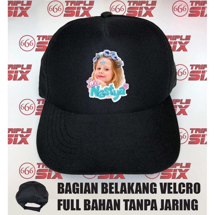 Topi Baseball Velcro Youtuber Like Nastya