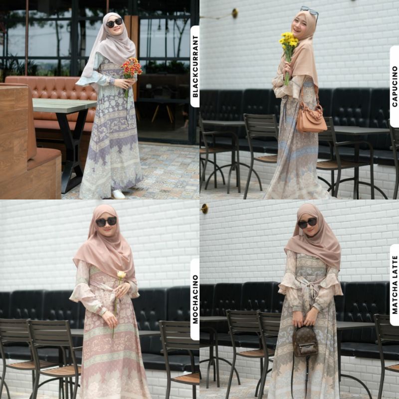 gamis Mecca seri 12 tanpa Khimar by Adzkia hijab