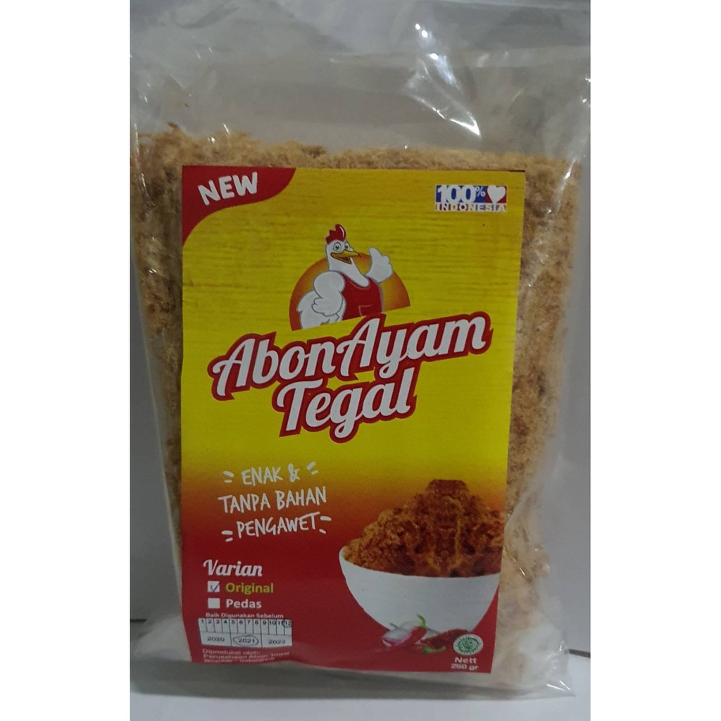 

Abon daging ayam cap Tegal 250 gram halal