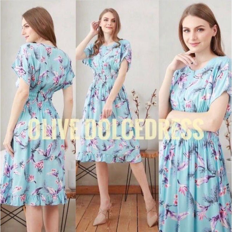 Daster Arab Tunik Dolce Olive khusus grosir