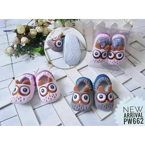 Sepatu bayi prewalker newborn sepatu bayi ada anti slipnya sepatu bayi owl kupu