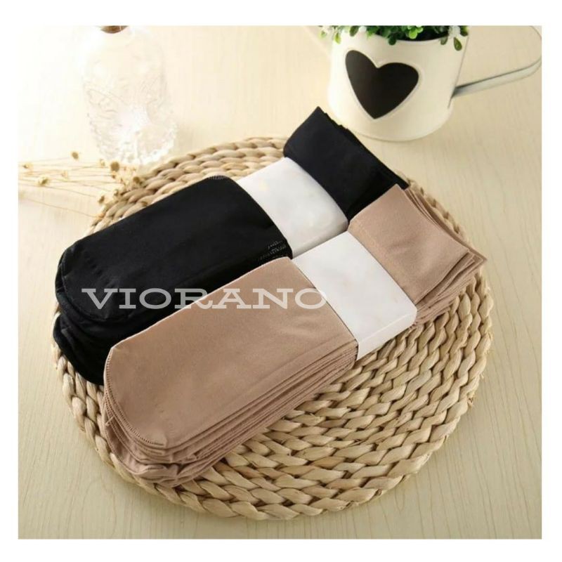 Kaos Kaki Wanita Di Atas Mata Kaki Warna Kulit Dan Hitam Kaos Kaki Cewek Menyerupai Stocking