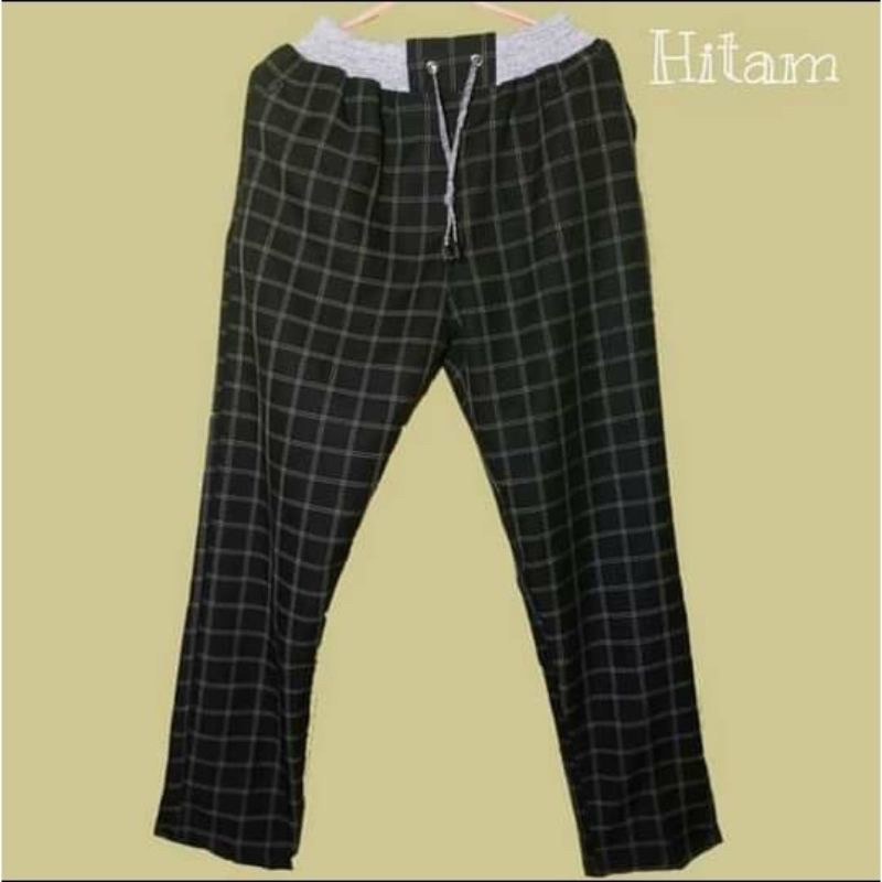 CELANA PANJANG TARTAN KOTAK” MODERN MODEL KOREAN UNTUK DEWASA SIZE 27 28 29 30 31 33 33