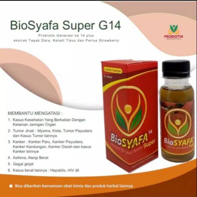BIOSYAFA SUPER G14 PROBIOTIK SIKLUS