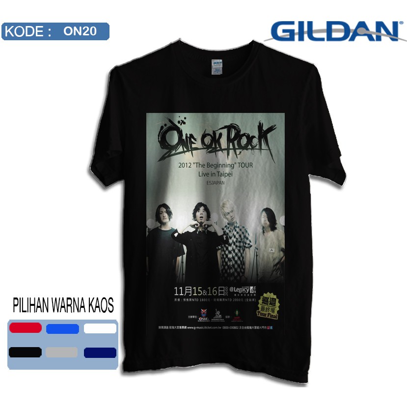 Kaos one ok rock original gildan softstyle on20