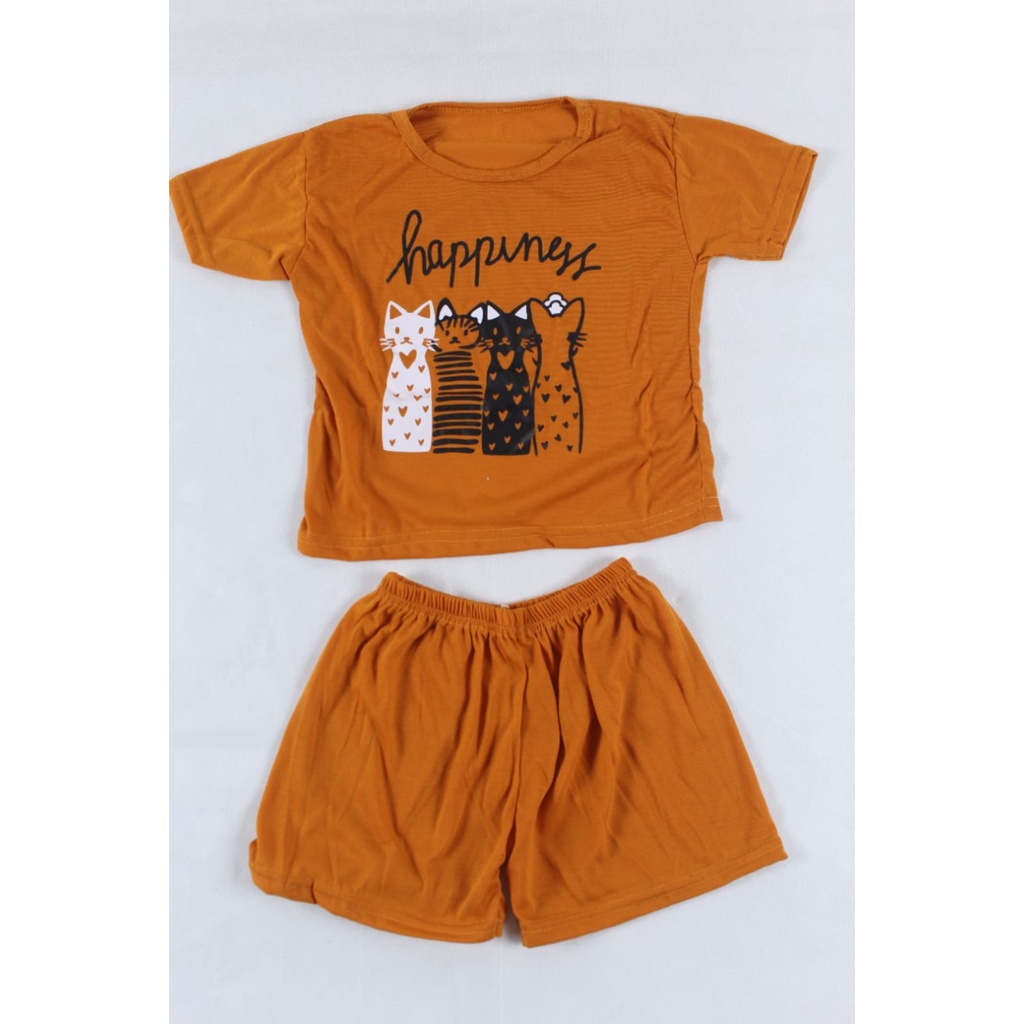 BEFAST - ZTL Setelan Anak MIRUKA / Setelan anak Pines unisex / Atasan Lengan Pendek +Celana Pendek / Setelan Anak-Anak / Fashion Kekinian Anak / Set Motif Gambar / Terbaru 2022