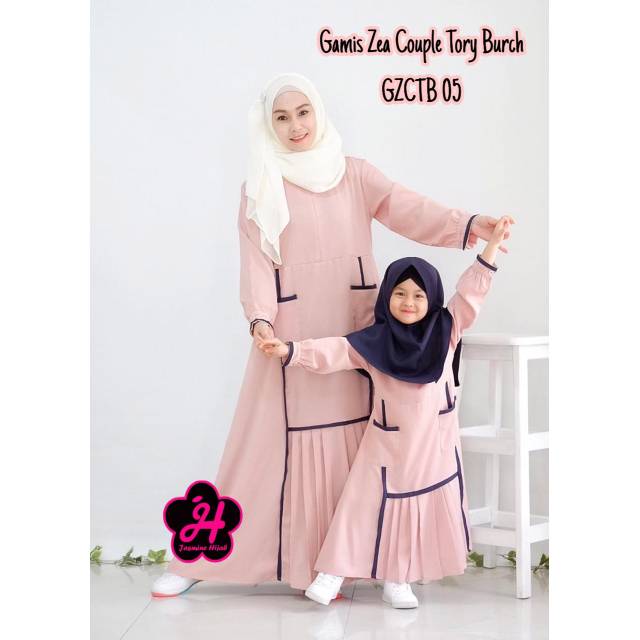 2-8 Tahun Gamis Ibu Anak Couple Zea Tory Burch (GZTB)