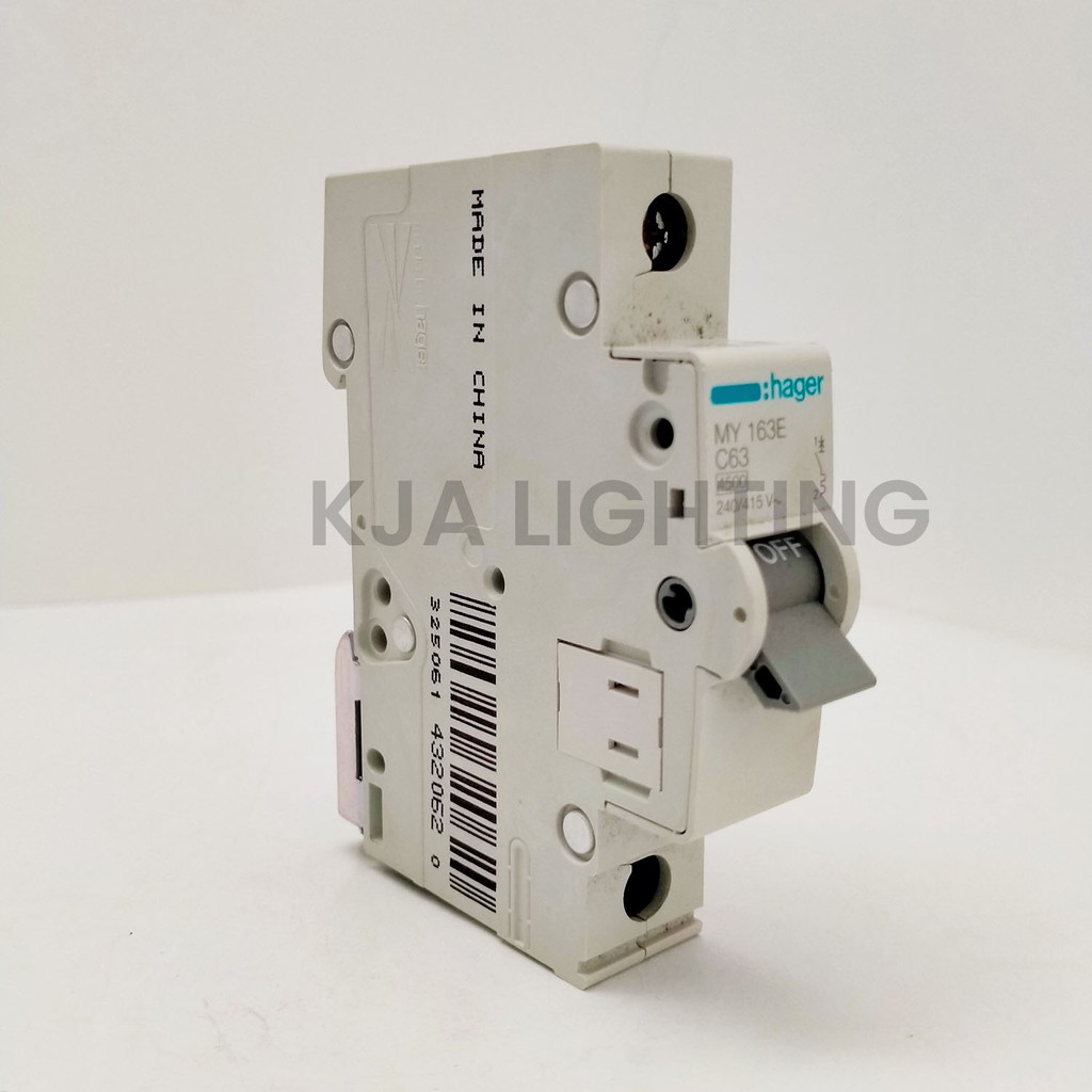 MCB HAGER 63A 63 AMPERE 1 PHASE 1PHASE 1POLE 1 POLE