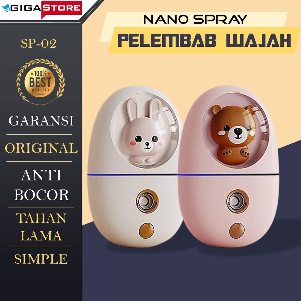 Alat Nano Spray Pelembab Wajah Sprey Sprayer Portable Mist Perawatan Wajah Nano Spray Cantik Mulus M