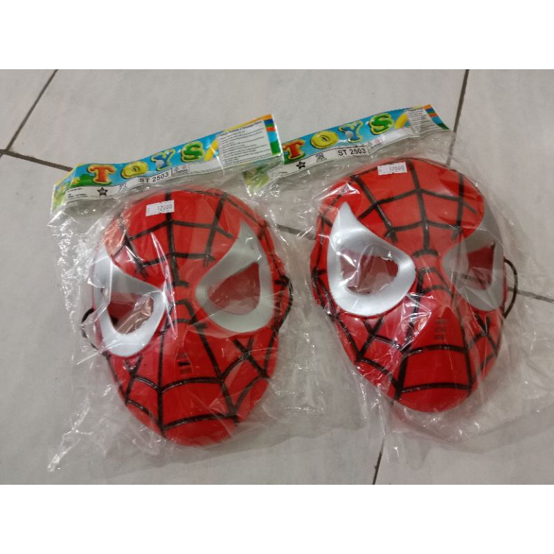 Topeng spiderman anak murah miles Morales no way home hitam topeng sepiderman 2503