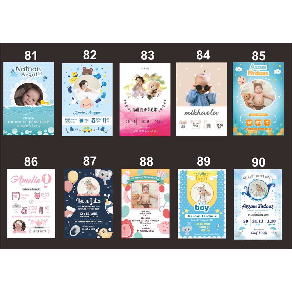 CETAK BIODATA BAYI UKURAN BESAR 17R/12Rs (48x32)cm-56