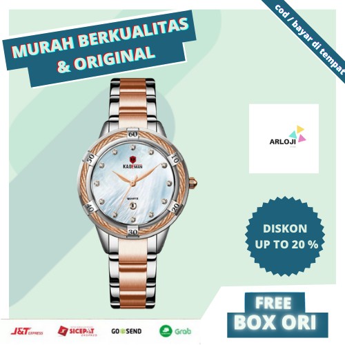 JAM TANGAN WANITA CEWEK CEWE PEREMPUAN ORIGINAL ASLI MURAH KEREN JAM TANGAN WANITA KADEMAN K9074L