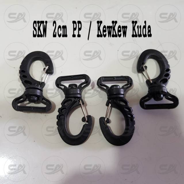 KEWKEW SKW 2 CM PP | KEW KEW KUDA (BKS) RING KAITAN TAS KEW-KEW PLASTIK