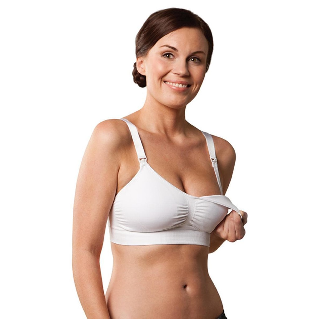 Carriwell Seamless Padded Nursing Bra White M