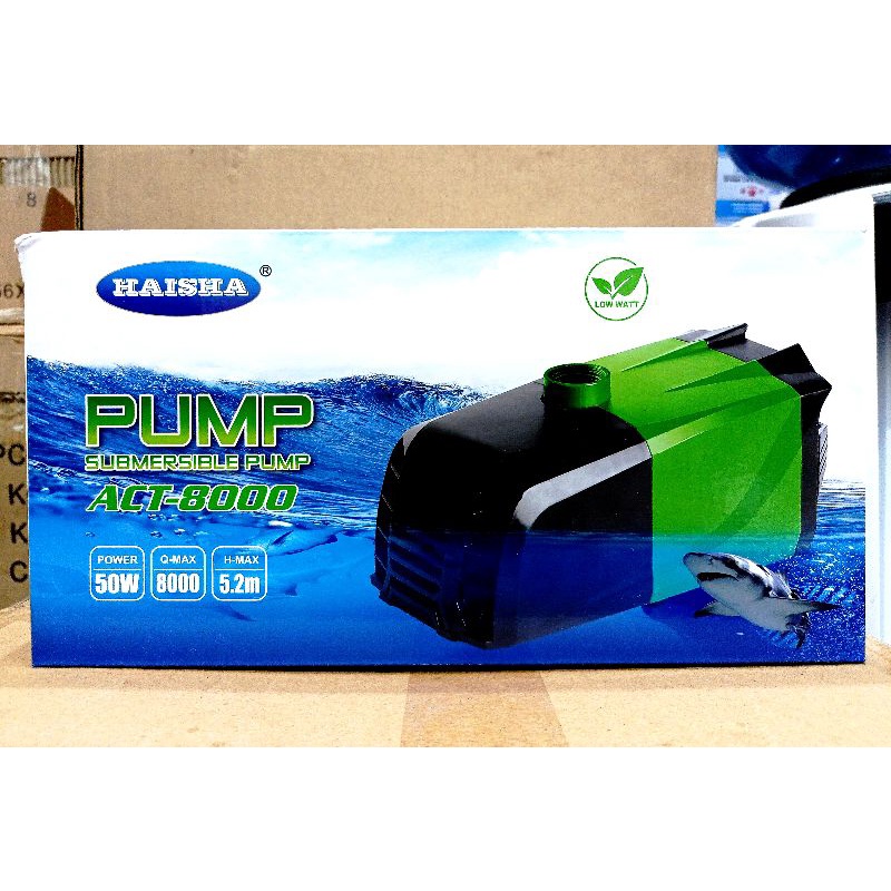 Pompa kolam koi Submersible Pump Low Watt HAISHA ACT 8000