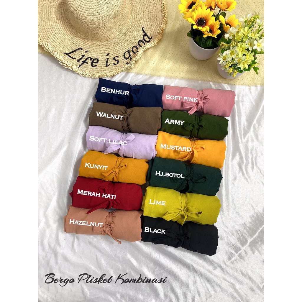 Bergo Maryam Kombinasi Plisket Non Ped-5
