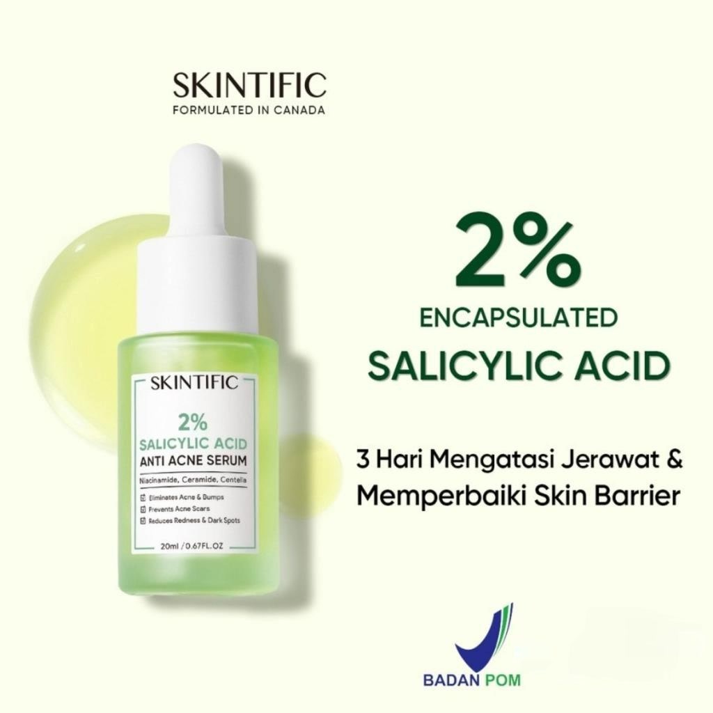 ★ BB ★  SKINTIFIC 2% Salicylic Acid Anti Acne Serum 【BPOM】