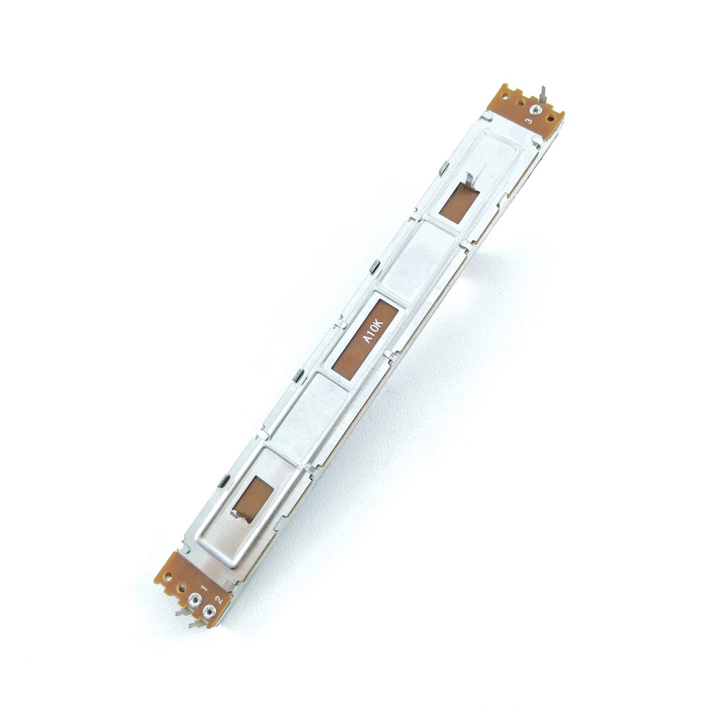 Potensio Geser Mono 12.8cm 2-1 pin 10k Potentio Mixer Body Lebar kaki 2 1