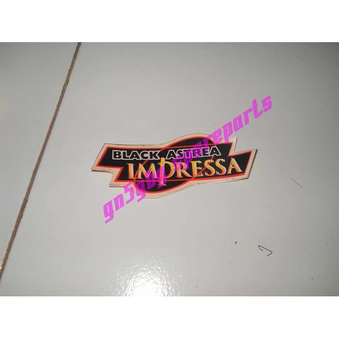 Stiker Black Astrea Impressa Untuk Di Sayap Astrea Grand / Impressa