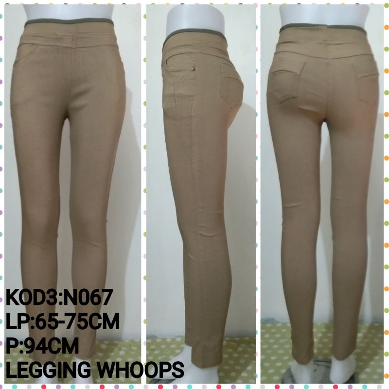 PRELOVED CELANA PANJANG WANITA LEGING WHOOPS PENSIL BAHAN KATUN LEGING FORMAL