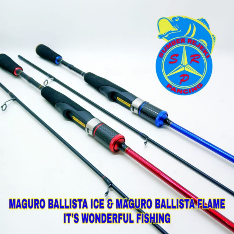Joran Maguro ballista ice dan flame 662 ul 2-6lb