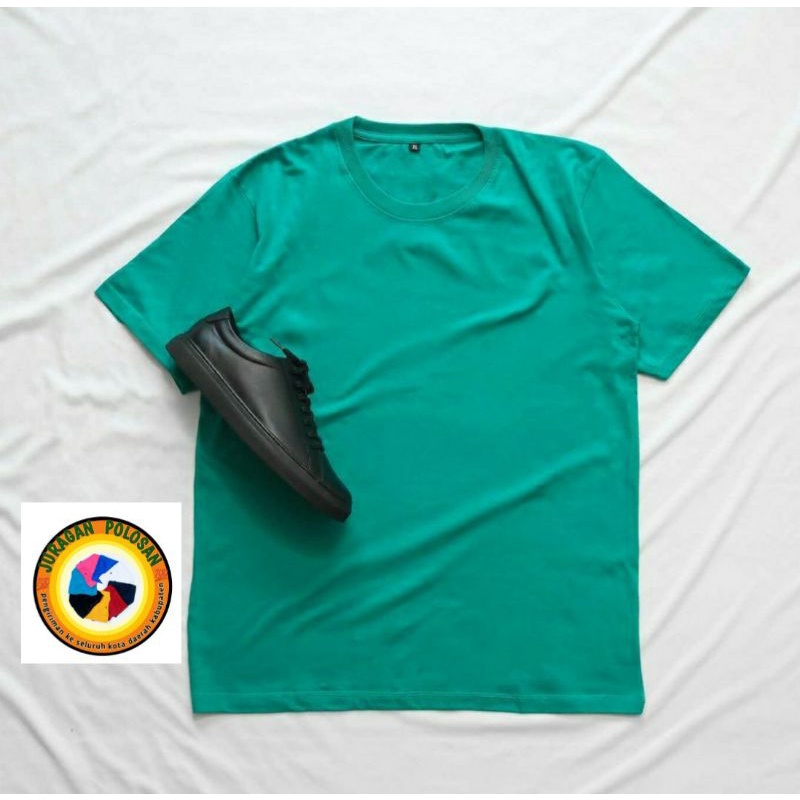 kaos polos hijau tosca pria