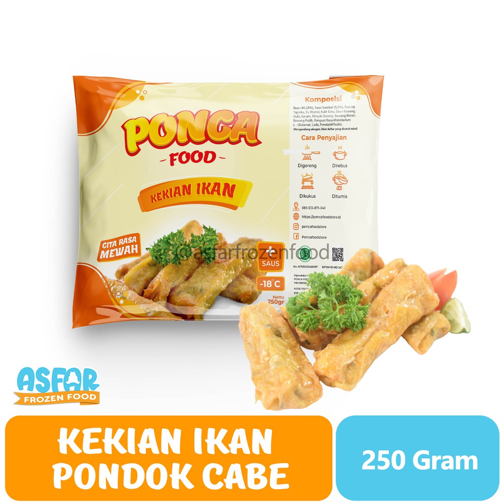 

Kekian Ikan Pondok Cabe 250gr