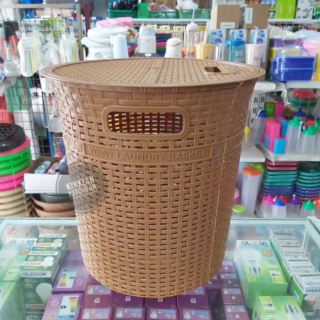 Keranjang Laundry Basket / Keranjang Baju Motif Rotan