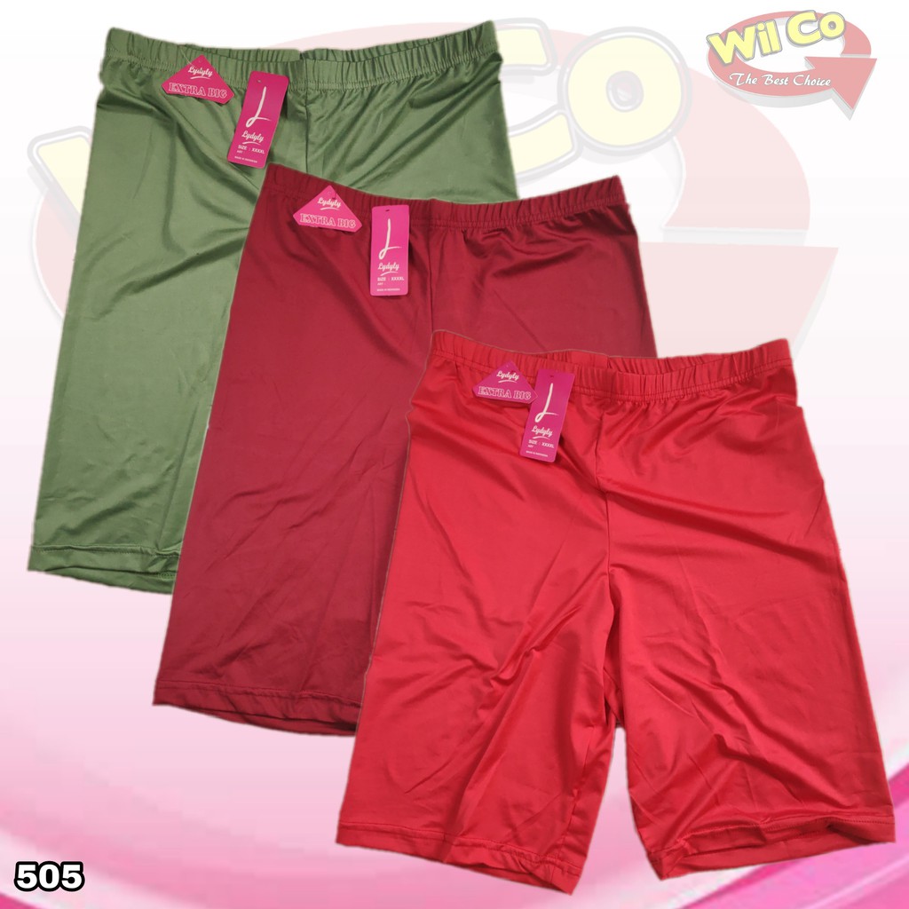 K505 - (Harga Per 1 Pcs) SHORTPANTS CELANA DALAM PENDEK STRETCH WANITA LYDYLY SIZE (M Sampai 5L)