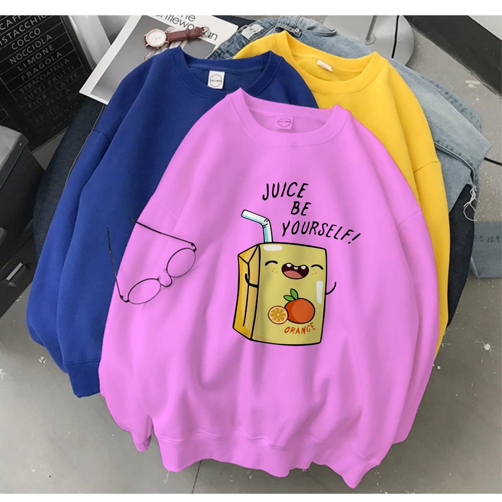 SWEATER WANITA JUICE BE YOURSELF TEBAL TERBARU,