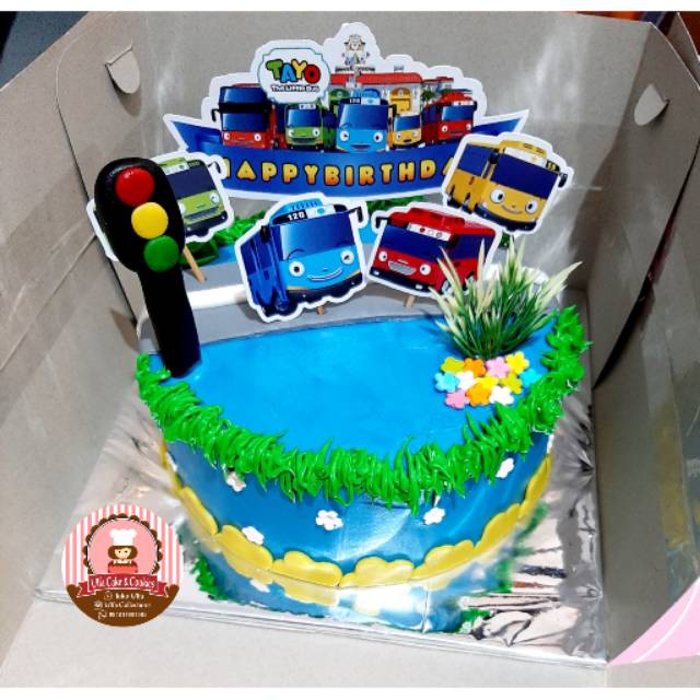 Tayo Birthday Cake Kue Ulang Tahun Tayo Kue Ultah Anak Shopee Indonesia