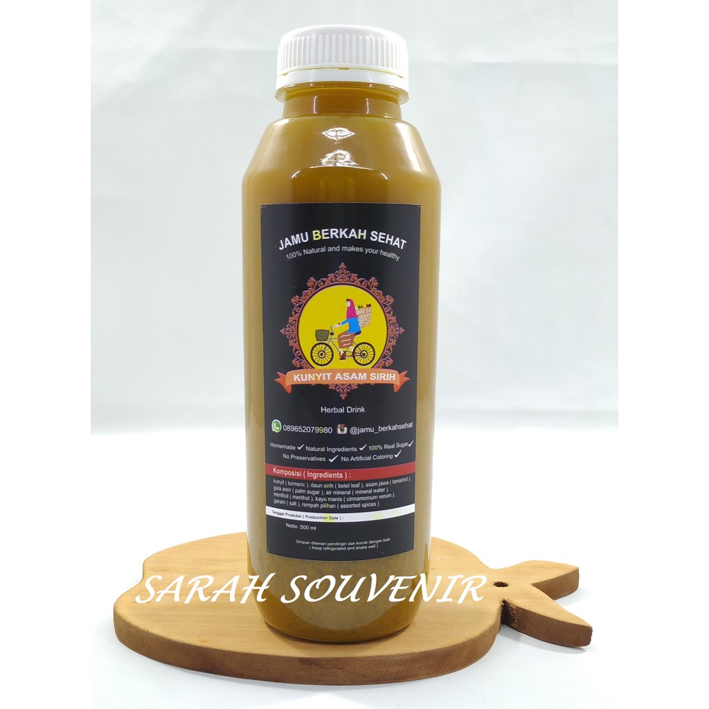 

Jamu Kunyit Asam Sirih 500 ML Jamu Berkah Sehat