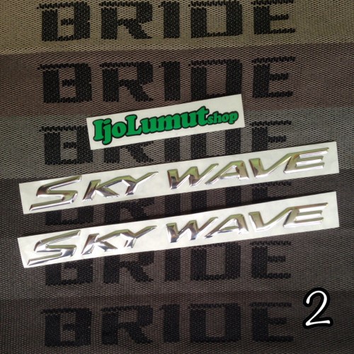 OTOMOTIF AKSESORIS MOTOR EMBLEM TIMBUL SUZUKI SKYWAVE 125