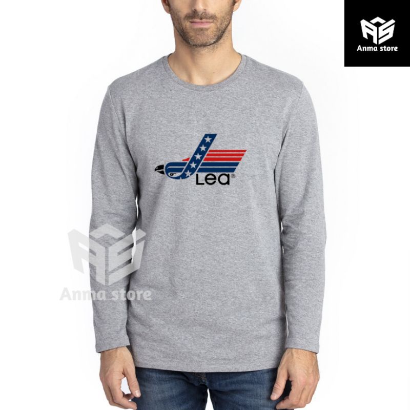 Kaos Tshirt Pria Wanita Baju Lengan Panjang Lea Terlaris