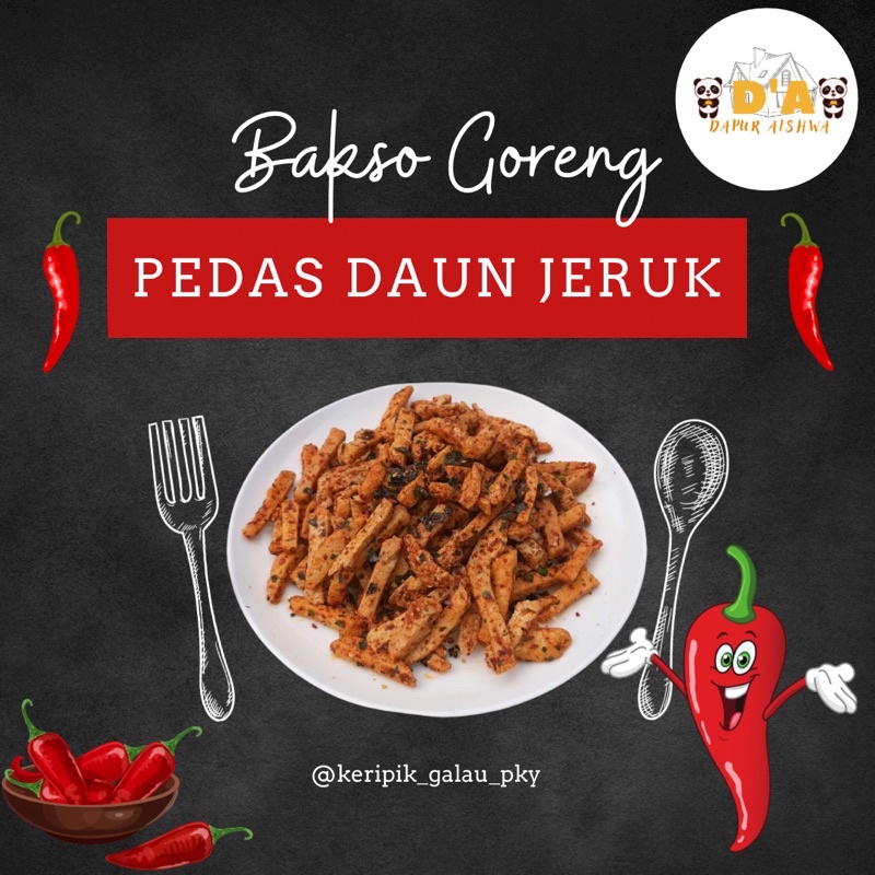 

Bakso goreng Pedas Daun jeruk