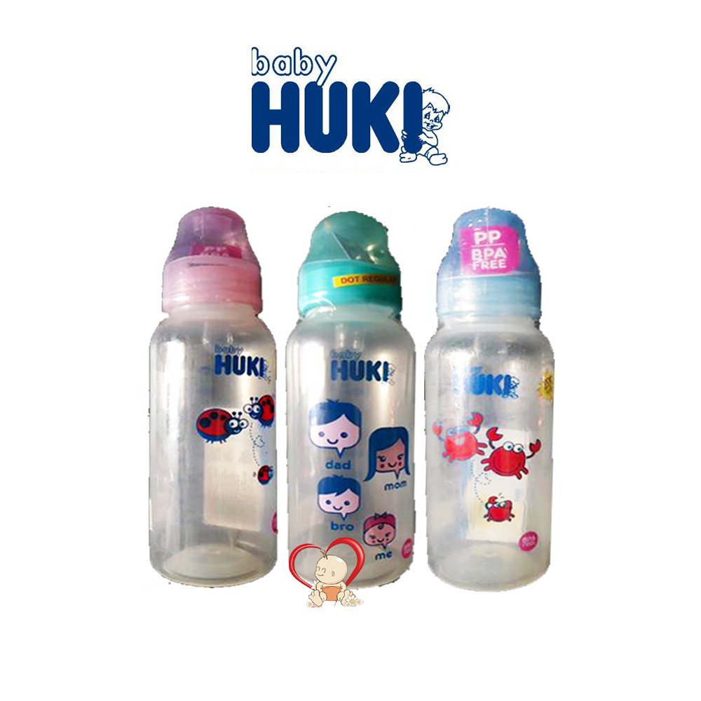 HUKI Botol Susu Bayi - 240 ml / 240ml / 240-ml
