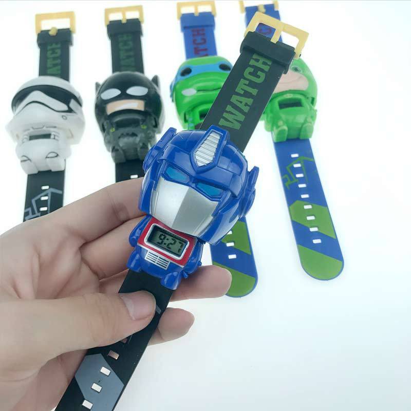 FYGALERY J157 Jam Tangan Karakter Anak Kids Fashion Superhero Digital Watch Murah