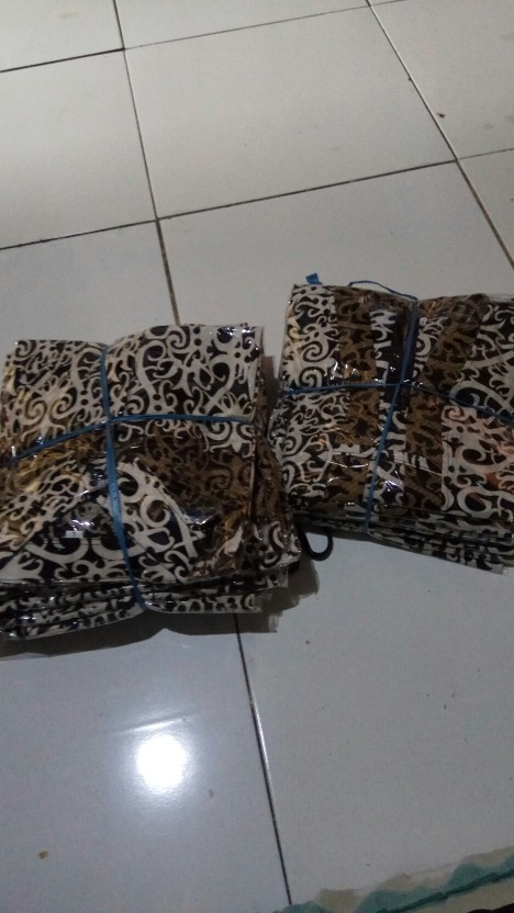 Copel Sepasang  Atasan Batik Wanita Motif Sogan Seragam Batik Baju Batik Wanita