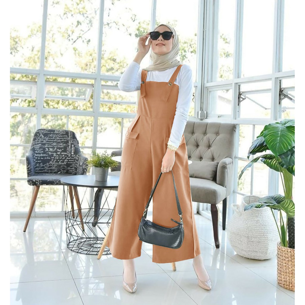 COD/ARPIOS SHOP - Jumpsuit NANA - Jumpsuit Muslim / Setelan Wanita SATU SET ( Jumpsuit + Inner )