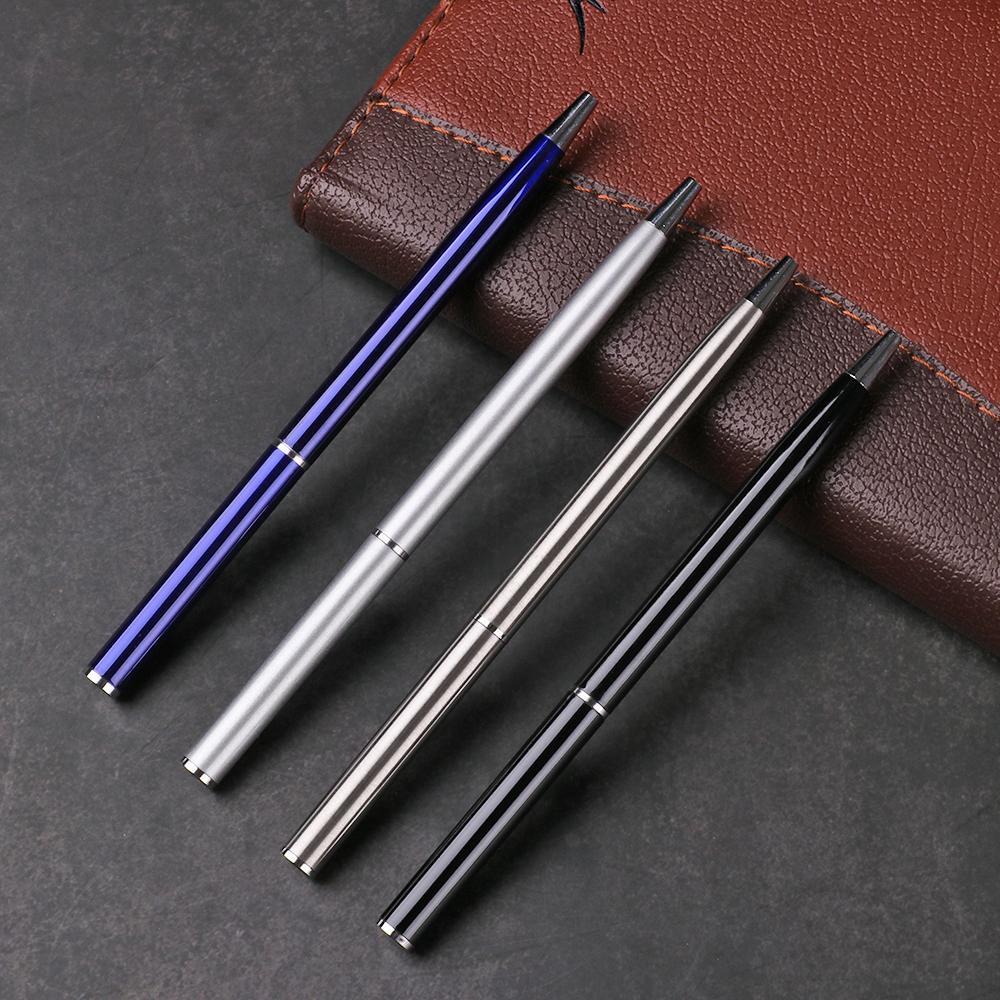 R-flower 1pc Ballpoint Logam Fashion Tahan Lama Hadiah Halus Kantor Sekolah Perlengkapan Menulis