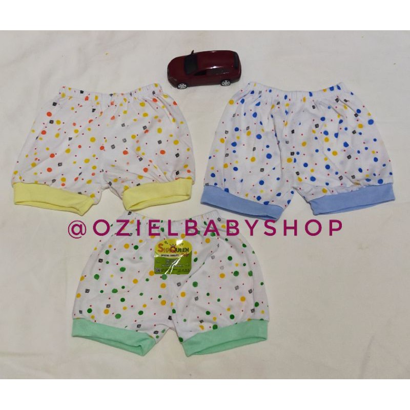 Celana pendek bayi 0-9 bulan SNI / ISI 3 PCS dan 6 PCS