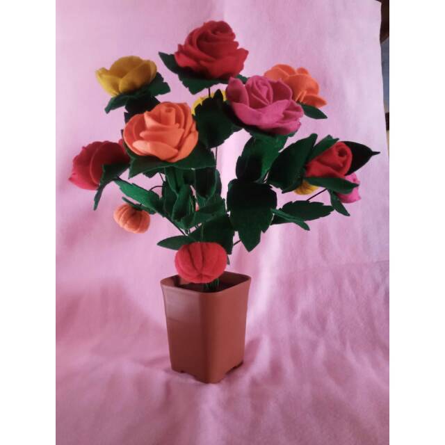 Bunga pot - hiasan meja - bunga hias
